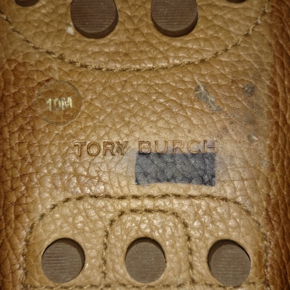 Tory Burch Tan Leather Loafers EUC Size 10 - Picture 5 of 8